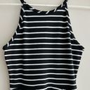 Soprano Black and White Striped Fit & Flare Dress, Halter Dress, Size XS Photo 10