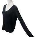 360 Cashmere  Classic V Neck Pullover Sweater Merino Wool Cashmere Black Size M Photo 5