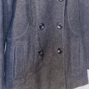 Anne Klein  Black wool Blend Pea coat small Photo 1