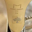 Marc Fisher  Karima Leather Gold Heeled Sandal w/ Crystal Trim Photo 7