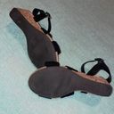 St. John’s Bay  8.5  wedge heel black ankle strap cross toe shoes Photo 7