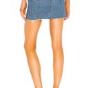 GRLFRND  Denim Natalie raw hemline high waist jean skirt 27/4 Photo 3