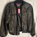 Edikted faux leather bomber jacket Photo 0