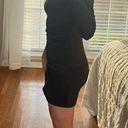 Black Off The Shoulder Tight Dress Size XS Photo 3