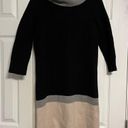 Kate Spade  Brandis Cowl Neck Wool Cashmere Color Block Sweater Dress Photo 3