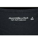 Abercrombie & Fitch Womens  Soft A&F Black Short Sleeve Crew Neck Bodysuit Size S Photo 2