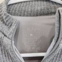 Klassy Network  Gray Crop Jacket 1/2 Zip Ribbed Brami Built in Bra Size Medium Photo 4