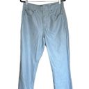 American Eagle NWOT AE Stretch Vegan Leather Super High-Waisted Straight Pant Light Blue Photo 8