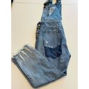 One Teaspoon ONE X  Hooligan Distressed Cropped Denim overalls size 28 Photo 5