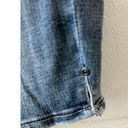 NYDJ  Women's Bermuda Shorts Split Hem High Rise Denim Medium Wash Size 8 Photo 2