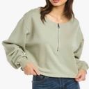 Good American Sweat Top Sage Green Photo 0