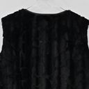 Krass&co STYLE  Vest Womens Sz 2X Black Faux Fur Pleather Full Zip Retro Mob Wife Glam Photo 5