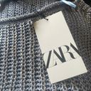 ZARA NWT  Metallic Thread Knit Sweater Crop Top Bloggers Fav Large Photo 7