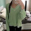 Aerie Green Sweatshirt Photo 2