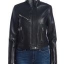 BLANK NYC  Faux Leather Vegan Friendly Moto Biker Jacket Black Size Large Photo 1