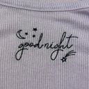 Nordstrom Rack Pj Couture: Purple “Goodnight” Ribbed Pajama Tank Photo 4