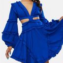 ✨ Ballroom Heart Ruffle Mini Dress✨ Blue Size L Photo 5