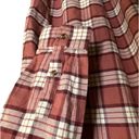 Goodthreads Dusty Rose, Maroon and Cream Plaid Women’s Flannel Dress. Red Size M Photo 1