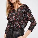 Free People  Floral Knit Top Size XS‎ Photo 0