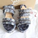 Christian Louboutin  Tie-Dye Rafia Straw Flatform Slide Sandals Photo 2