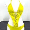 l*space L* Neon Yellow Cutout Swimsuit Size S NWT $187 Photo 0