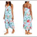 Gibson New  The Motherchic Al Fresco Blue Floral Summer Midi Dress Size SP Photo 1