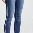 L'Agence L’AGENCE Margot High Rise Skinny Jeans Glitter Tuxedo Stripe Neptune Wash Sz 27 Photo 0