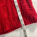 SO Red Cable Knit Pull Over Long Sleeve Sweater Women’s Size Small Photo 8