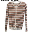 Love Tree  Button Front Cardigan Long Sleeve Stripe S NWT Photo 1