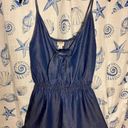 Mossimo Denim Romper Jean Material Dark Blue For Women.  Photo 0