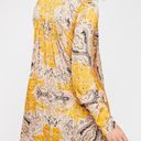 Free People $128 Field Of Butterflies Gold Tunic Dress Size Small Photo 4