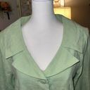 Miss Dorby vintage two piece light green suit with monotone embroidered detail. Size 12 Photo 7