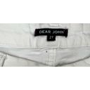 Dear John  Womens Jeans Size 27 White Denim Distressed Skinny Jeans. Photo 4