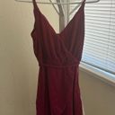 Urban Outfitters  red maroon velour dress Photo 1