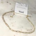 Madewell NWT  Paperclip Chain Necklace In Vintage Gold Photo 5