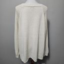 Denim & Co  Natural Shaker Stitch Crewneck Long Sleeve Sweater Size XL Photo 4