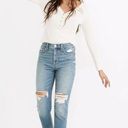 Madewell The Perfect Vintage Jean in Denman Wash Size 28 Distressed Photo 1