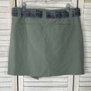 Nike  GOLF Dri Fit Mini Convertible Belted Golf Skort Olive & Purple-8 Photo 2