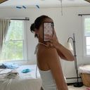 Hollister White Halter Tank Top Photo 4