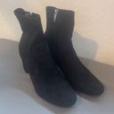 Unisa  Faux Suede Black Block Heeled Booties Size 9 Photo 1