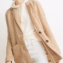 Madewell  Linen Dorset Blazer in Gingham Check Size Medium Photo 1