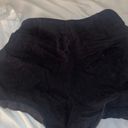 ZARA black denim material pleated shorts Photo 3