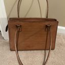 Tommy Hilfiger  Tan Faux Crocodile Leather Tote Photo 5