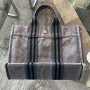 Hermès HERMES Paris Small Denim Tote Bag, Grey Photo 2