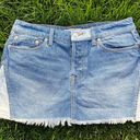 Free People Patched Denim Mini Skirt Photo 1