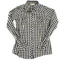 Ariat  Women's XS Navy/White Check Long Sleeve Button-Up Shirt Photo 0