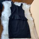 ZARA  Trafaluco Collection Black Peplum Bodycon Dress Size XS Photo 1