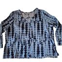 Absolutely Famous  Women's 3X Plus Blue Knit Soft Abstract Design Top Photo 0