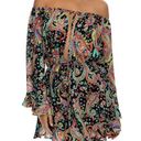 Luli Fama  Gypsy Off Shoulder Bell Sleeve Boho Paisley Floral Dress Size Small Photo 0