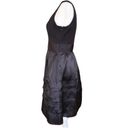 White House | Black Market  Fit & Flare Silk Cocktail Dress Black Size 0 EUC Photo 6